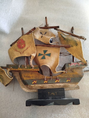 Two vintage ships