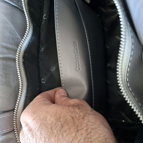 Calvin Klein shoulder bag gray like new