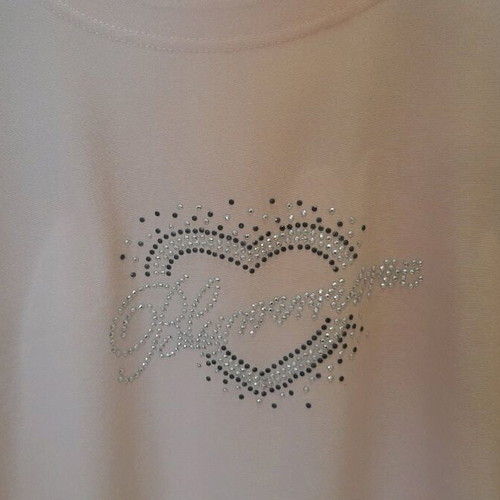 Pink women's blouse used with silver detail