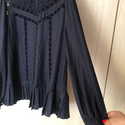 Ted Baker new black blouse size L with lining