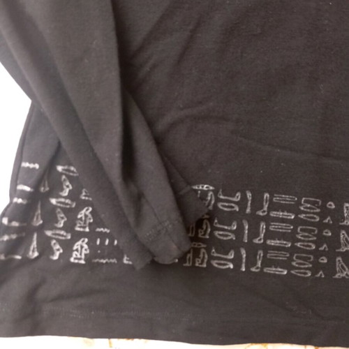 Blouse used, size S, black with slight discoloration