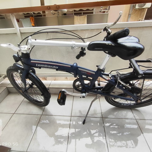 Folding Aluminum City Bicycle like new, 20 Inch, blue, V-Brakes
