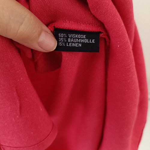Vunic sleeveless women's dress like new, fuchsia linen blend
