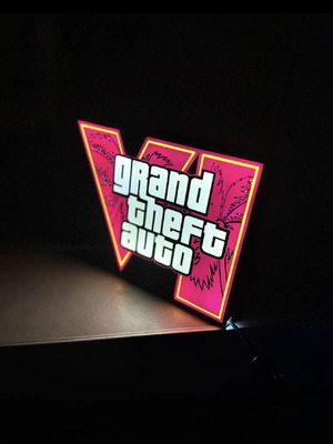 GTA 6 LED Lightbox Gaming Decor new