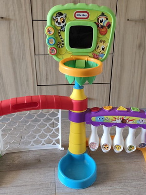 Little Tikes 3-in-1 Activity Sports Center with Bowling, Basketball, Football
