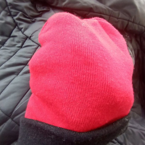 Red hat used with black trim