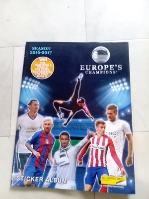 Άλμπουμ για αυτοκόλλητα Europes Champions 2016-2017 καινούργιο