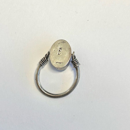 Handmade 925 silver carnelian ring pre-owned