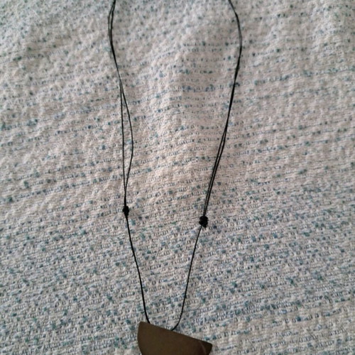 Crescent moon and pirate pendant necklace
