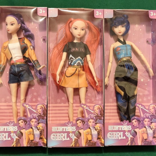 Demon Hunters set of 3 children's dolls Rumi Mira Zoey
