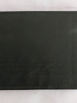 Leather wallet used 13x9.5 cm black