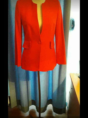 Zara jacket unused, red, size S