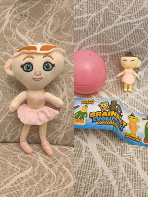Italian Brainrot Evolution Ballerina Cappuccina plush set new