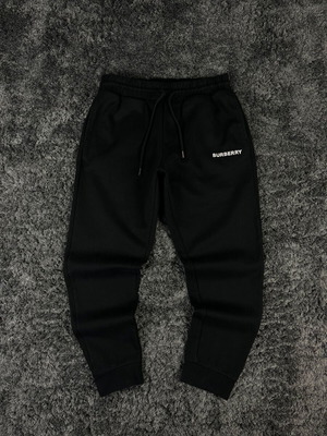 Burberry Logo Cotton men's track pants like new, black, size L
