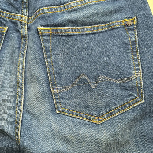 Pepe Jeans London crop denim pants 3/4 size 27 like new, blue