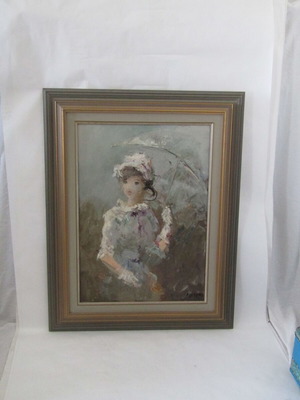 Large painting 93x74 cm impressionism canvas and oil like new
