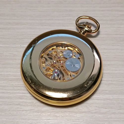 Inora pocket watch manual wind like new with chain