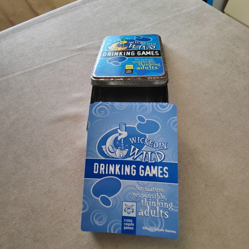 Original Volume One 50 Year Old Adult Drinking Card Game in Tin Box