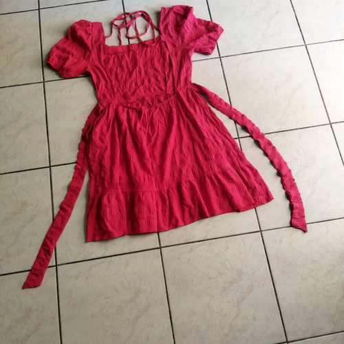 Shein mini dress fuchsia/red like new, size M
