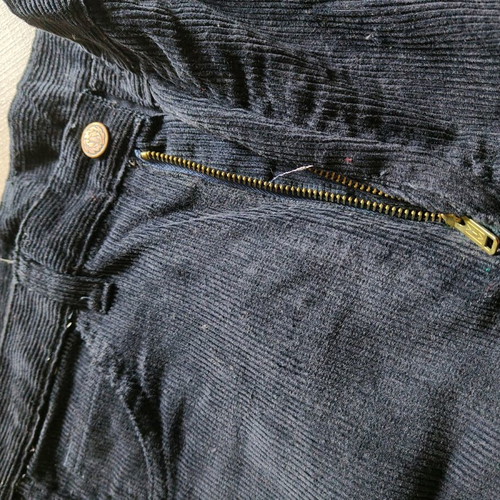 Blue corduroy pants like new, no elasticity, size XS