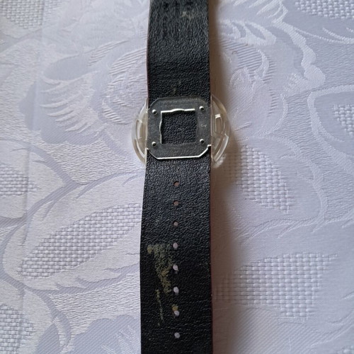 Swatch pop wristwatch new, red, women's