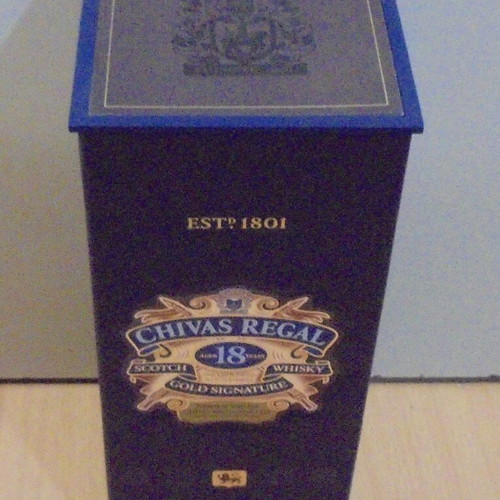 Chivas Regal 18 Years Scotch Whisky Empty Bottle Case Like New
