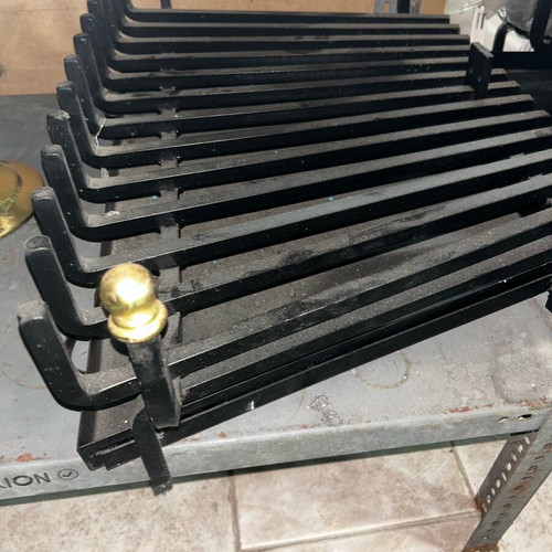 Fireplace grate like new, two sizes