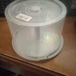 Empty CD storage rack like new with transparent cover
