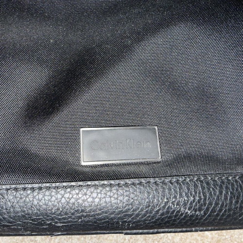 Calvin Klein laptop bag used, black with logo