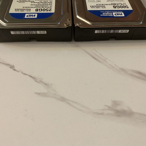 WD Blue hard drives 250GB and 500GB like new