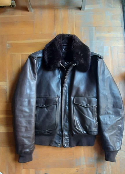 SCHOTT - A2 AVIATOR LEATHER BOMBER  JACKET