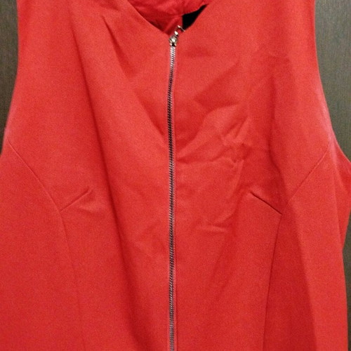 Axel red dress like new, size 40 with zipper
