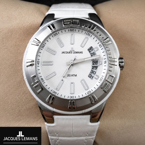 Jacques Lemans Miami Sport Yacht Ivory Edition men's watch