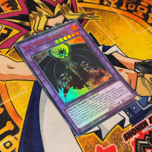 Yu-Gi-Oh! Evil Hero Inferno Wing card like new, 1st edition