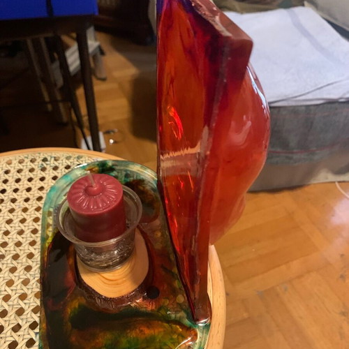 Candle base made of liquid glass new