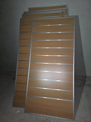 Store equipment with hangers and wall panels like new