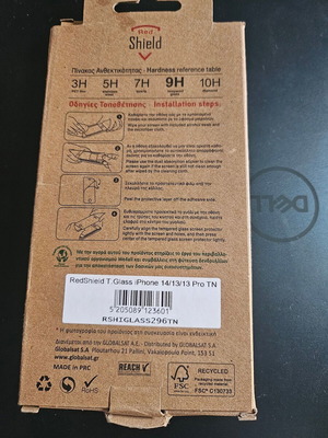 Redshield Tempered Glass προστατευτικό οθόνης για iPhone 13/13 Pro/14 καινούργιο