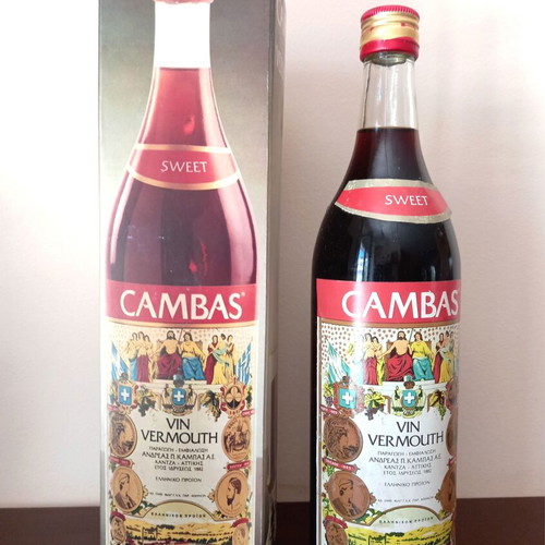 Cambas Vermouth collectible, 1l, 16%, like new, 1970s - 1980s with original box