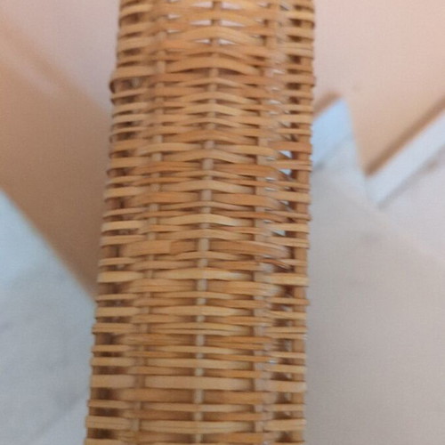 Handmade wicker basket with 3 levels used