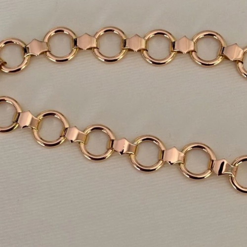 Yellow gold k14 bracelet like new, handmade