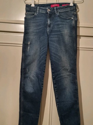Guess women's skinny mid jeans like new, blue, size S
