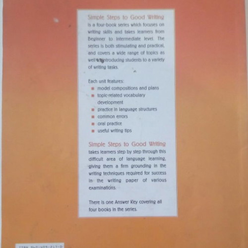 Book Simple Steps to Good Writing Step 1 like new