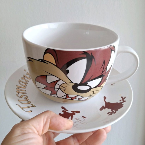 Large Taz Mug and Saucer like new