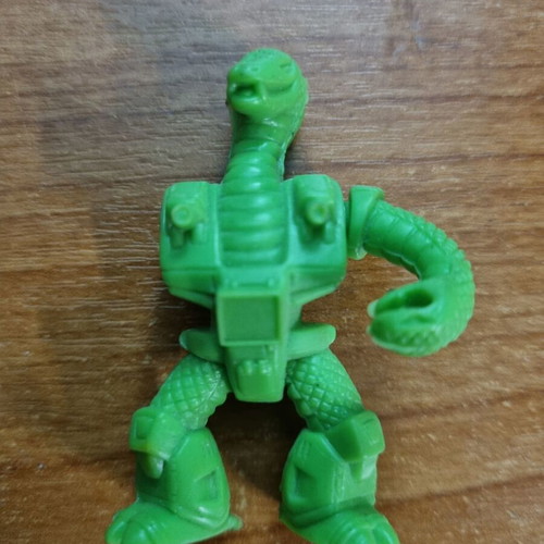 Teratomachos figure green cobra snake used, missing one arm