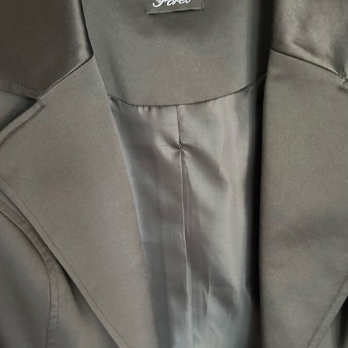 Forel satin jacket new, size XS and S, black
