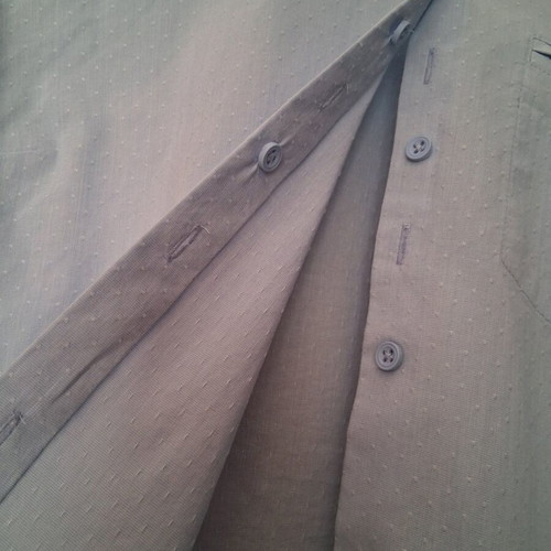 Marks & Spencer shirt like new, light blue with white polka dots