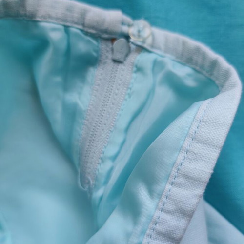 Mini Ombre Turquoise Skirt with Lace H&M like new