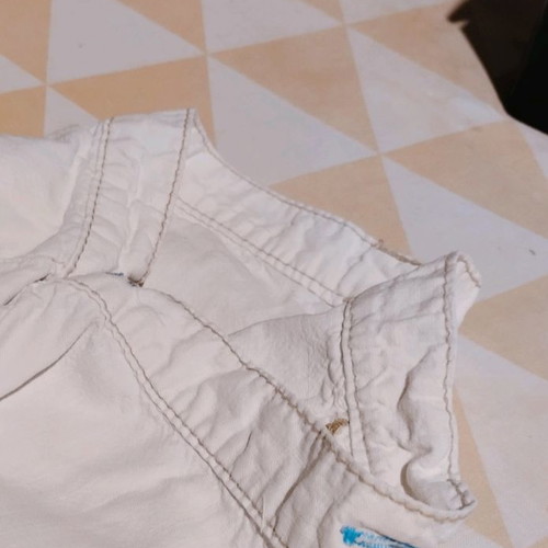 Eva-Moritz wide pants size 36 used, white soft denim
