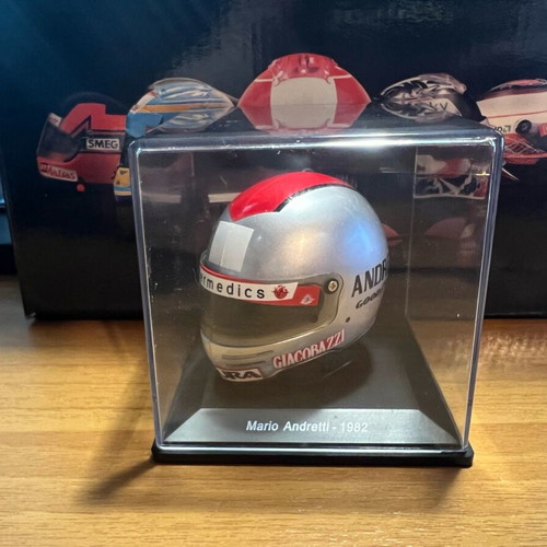 Mario Andretti 1982 helmet new from Ferrari collection