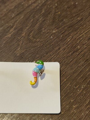 Handmade stainless steel earrings multicolor goldtone new